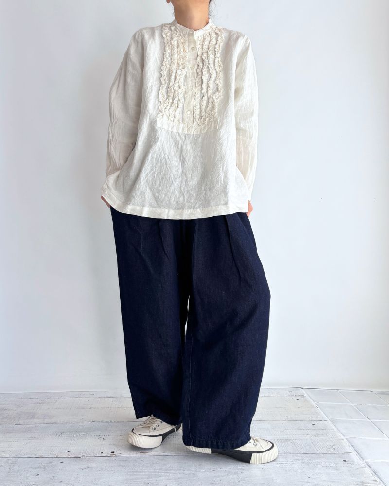 フレンチリネンシャツ White