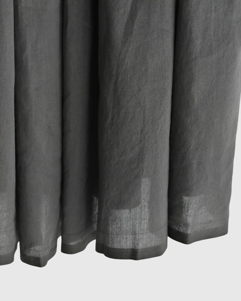 RAJASTHAN TUCK GATHERED SKIRT WITH LINING Gray