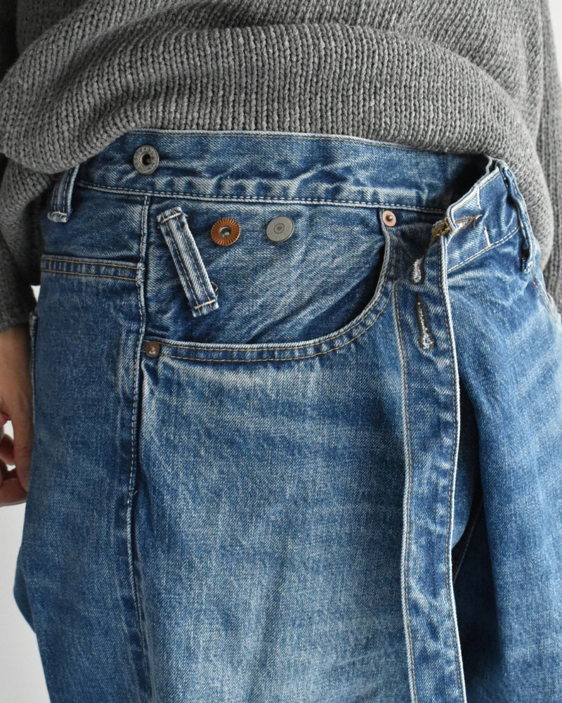 セルビッチデニムアシタックパンツ VintageBlue