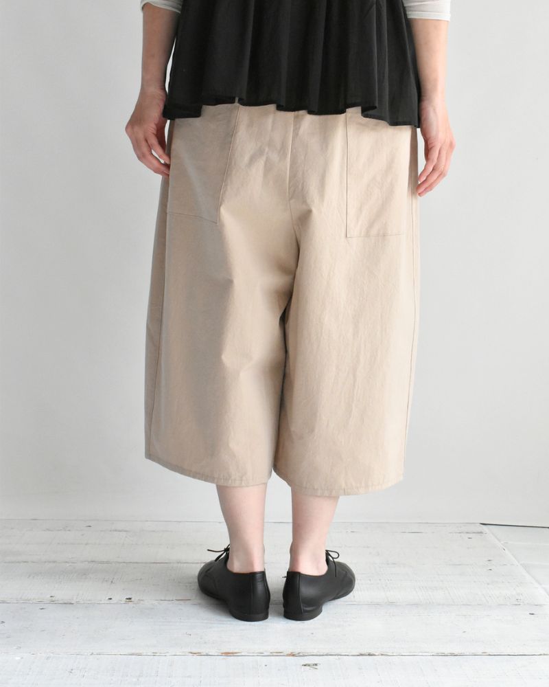 ヴィンテージコットン オーバルパンツ Beige
