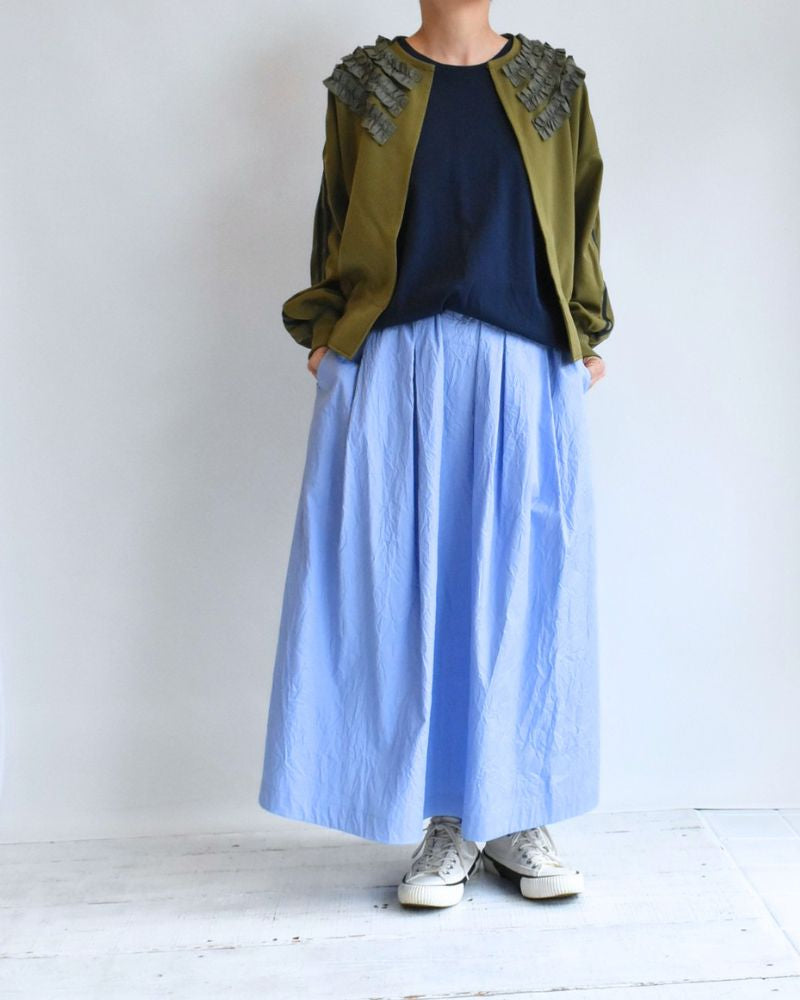 トラックフリルカーデ Khaki