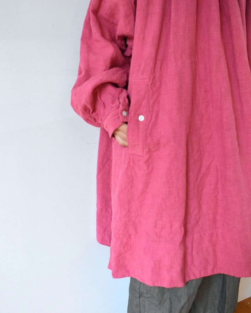 【予約】S/S G1156 LINEN ANTIQUE SMOCK BLOUSE（2月中旬 – 2月末）
