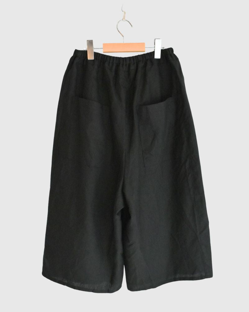リネン オバールパンツ Black