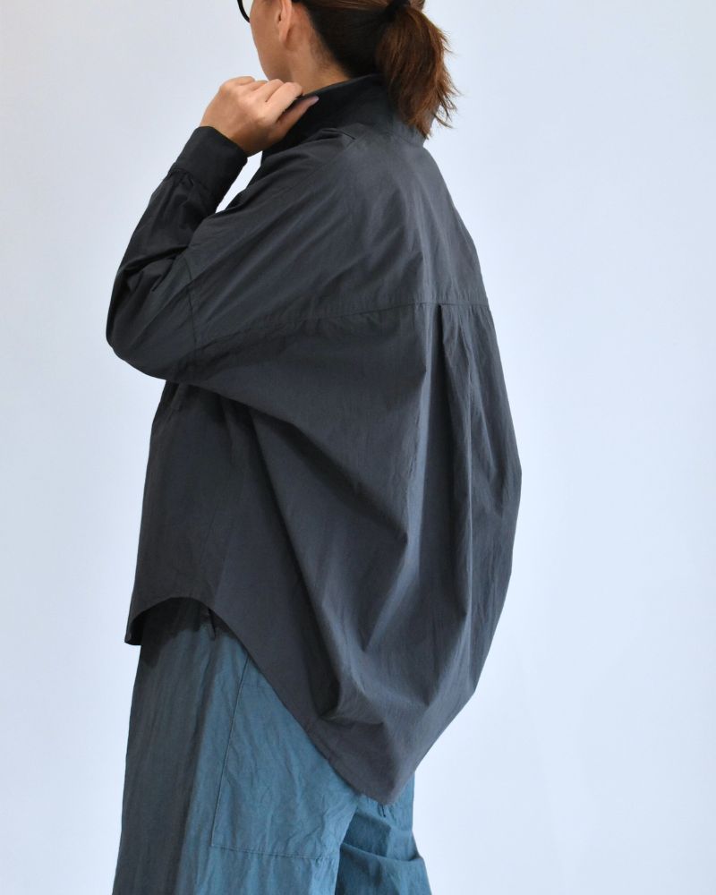 タックコクーンシャツ Gray