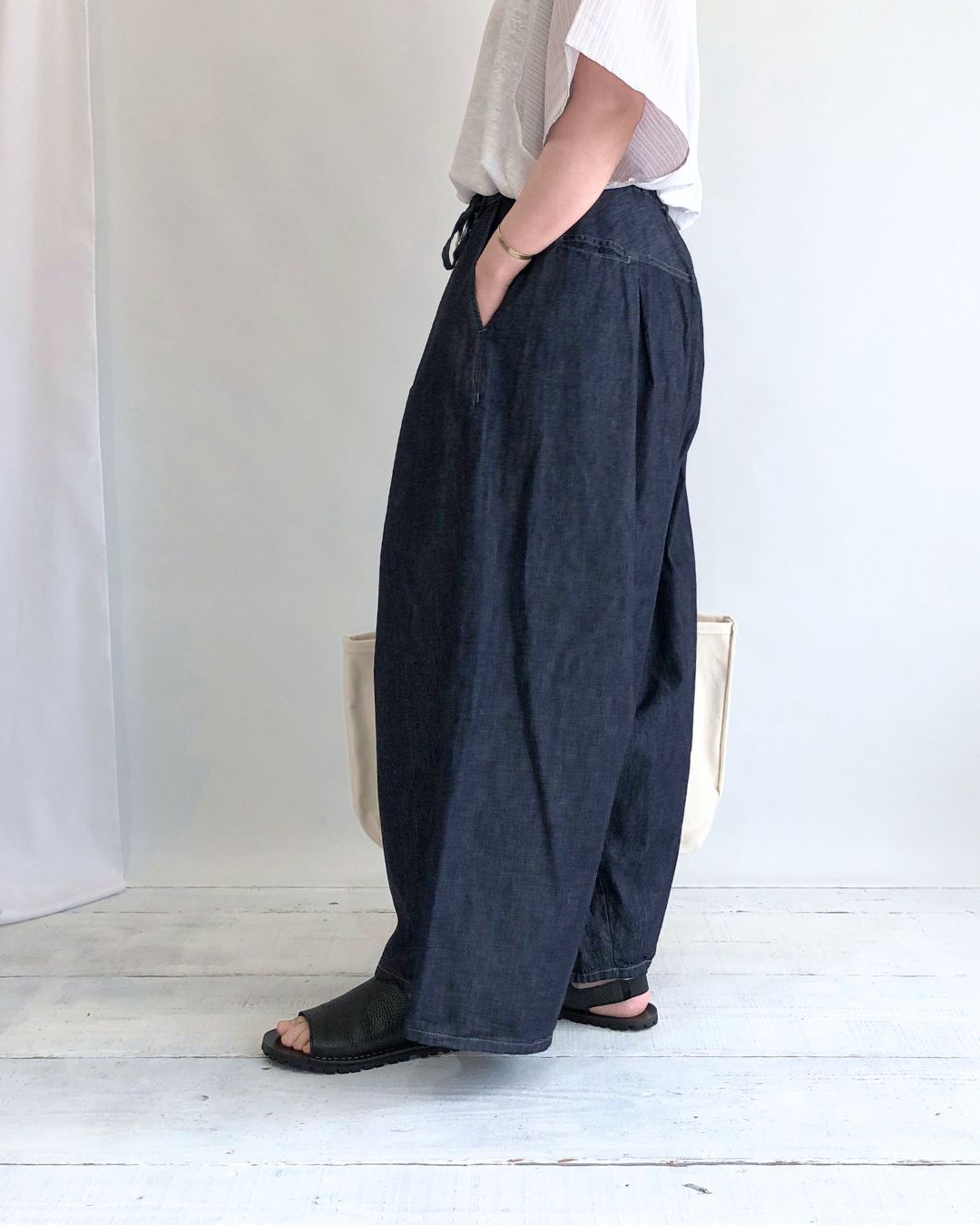【sale】バギーデニム Indigo