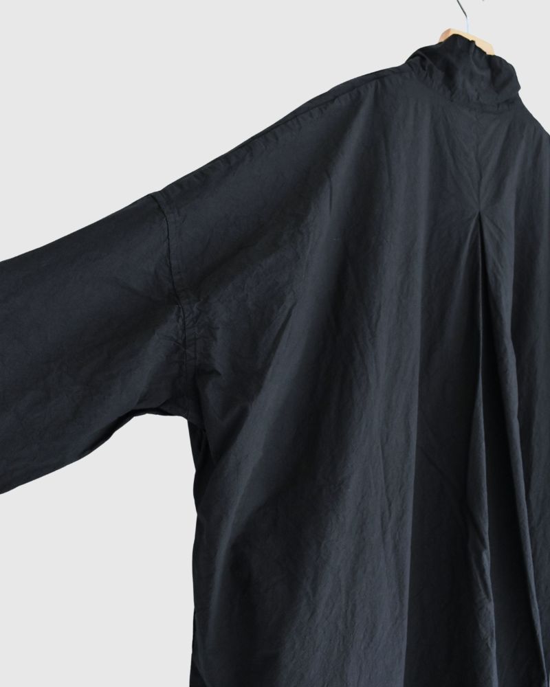 コットンワイドシルエットワンピース NavyBlack