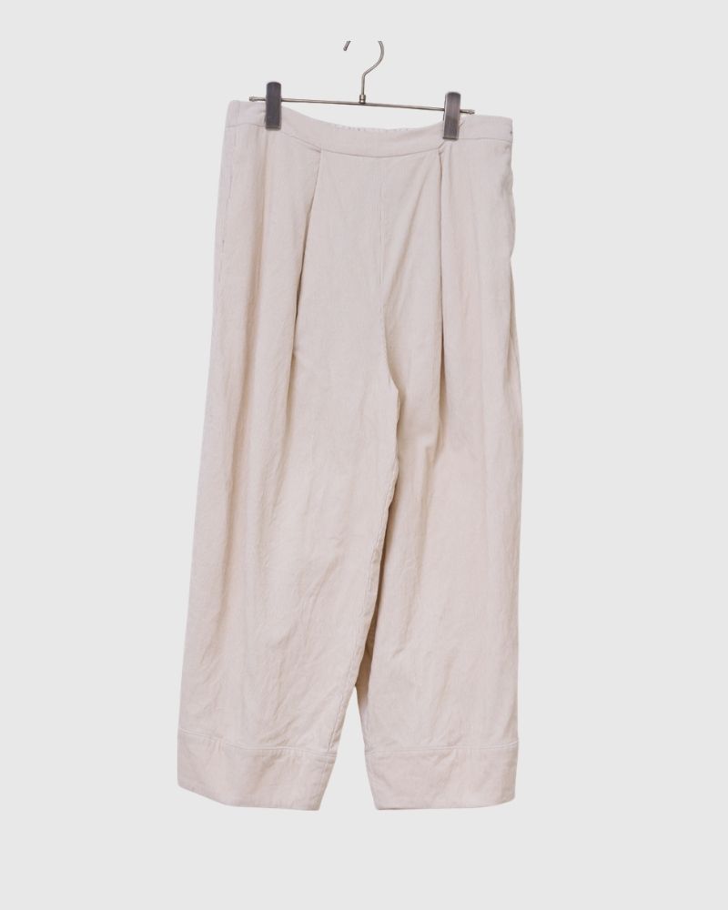 【予約】 F/W G 1230 オーガニックコーデュロイ ウフパンツ（9月中旬 - 9月末）