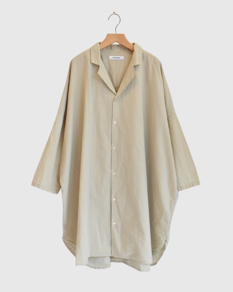 シュリンクオープンカラーシャツ Beige