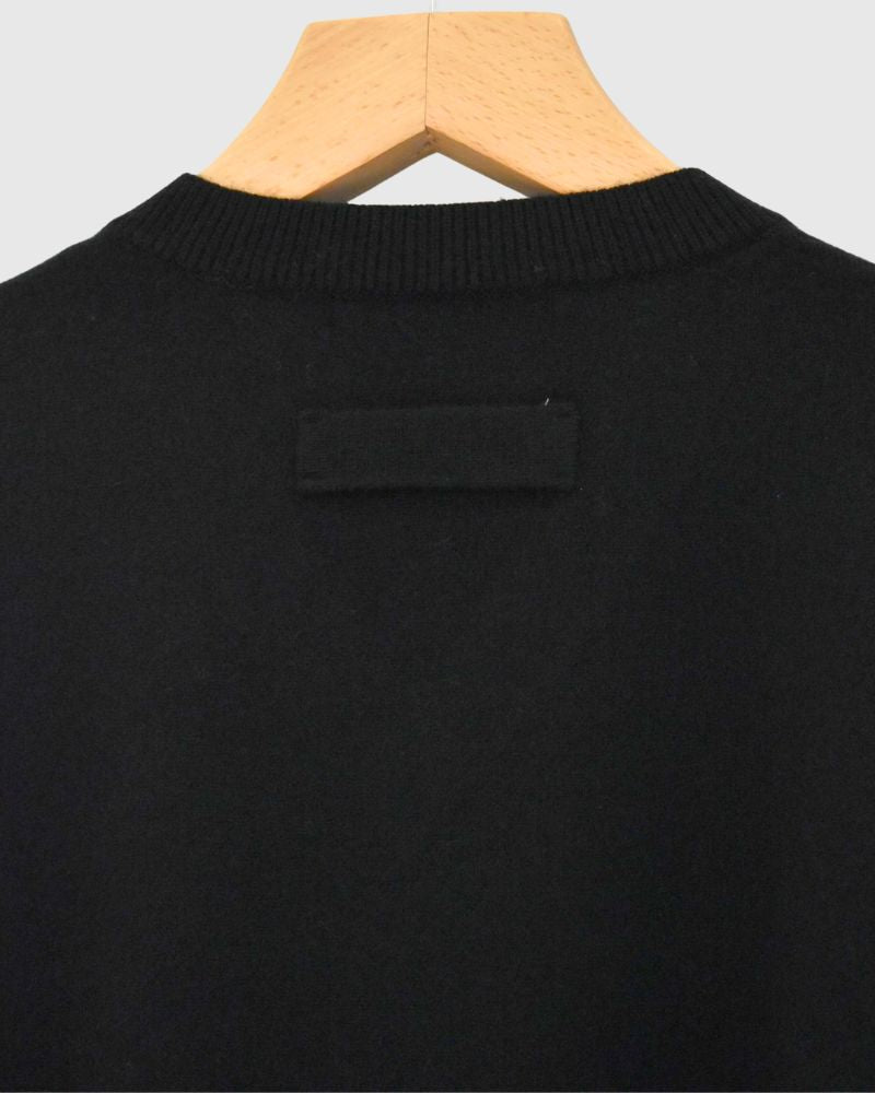 GINNY Vネックニットプルオーバー Black