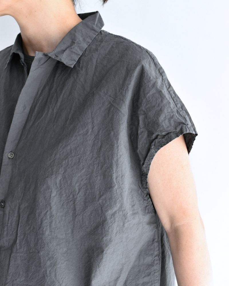 シュリンクフレンチスリーブシャツ Gray