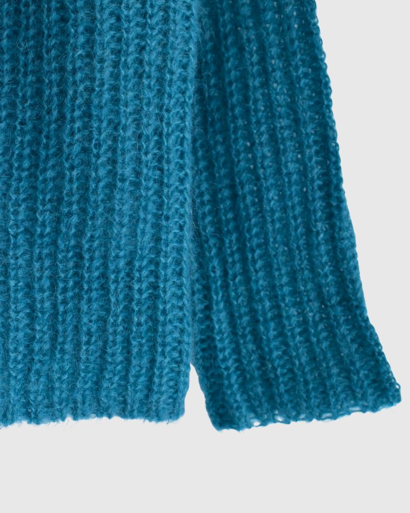 モヘアプルオーバー Turquoise