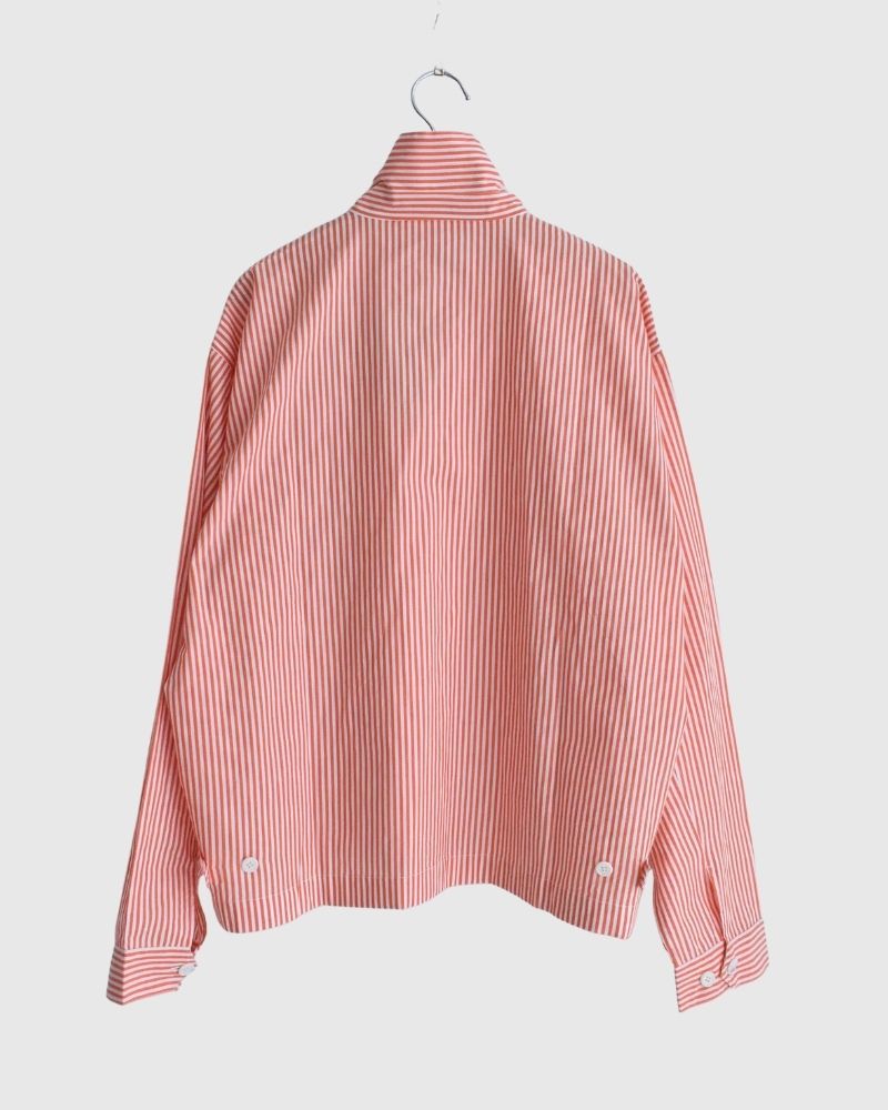 POPLIN STRIPE DRIZZLER JACKET OrangeStripe