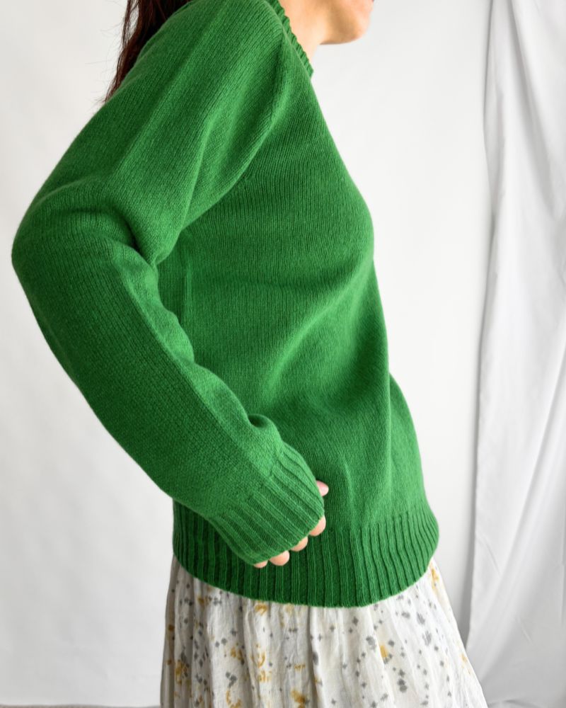 2ply Highgaze Highneck Knit Pagoda(Green)