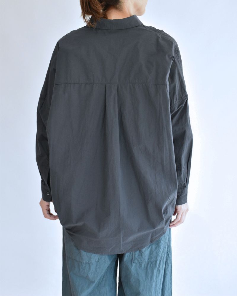 タックコクーンシャツ Gray