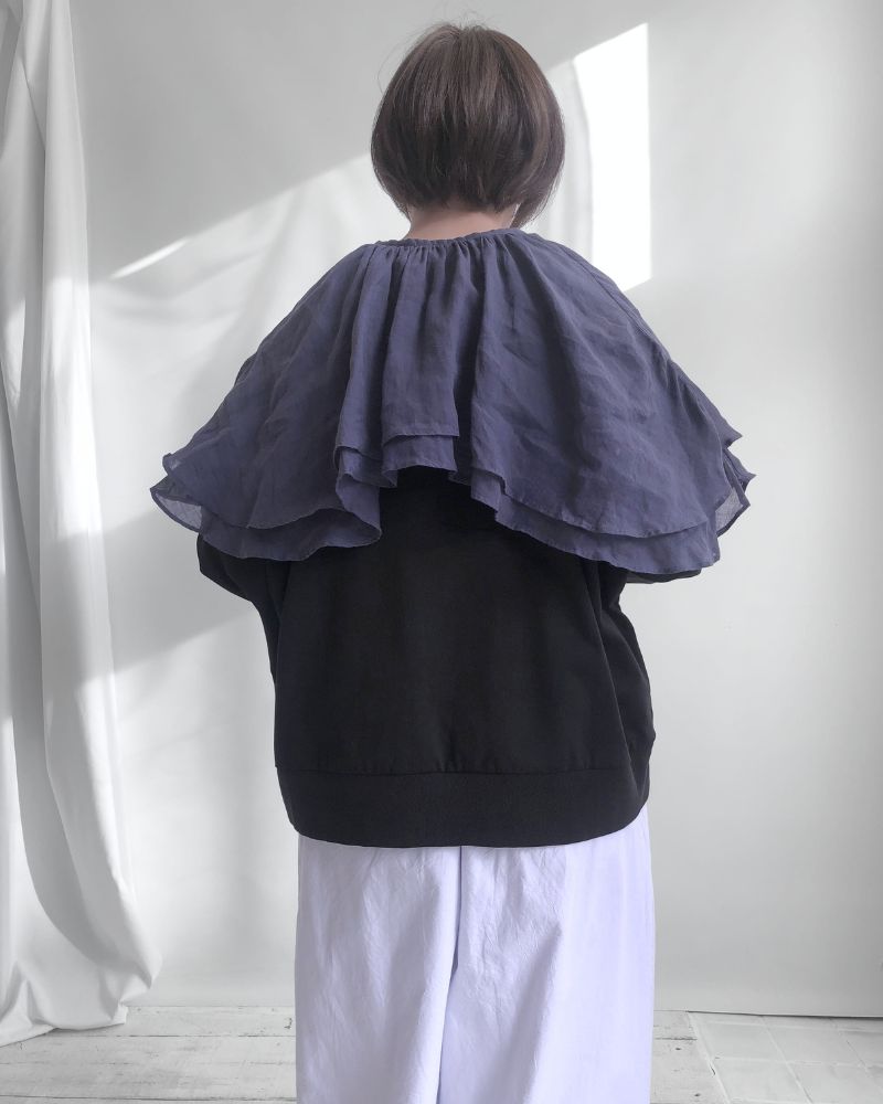 【予約】MS/F G1185 ダブルカラーピエロブラウス（6月初旬 - 6月中旬）