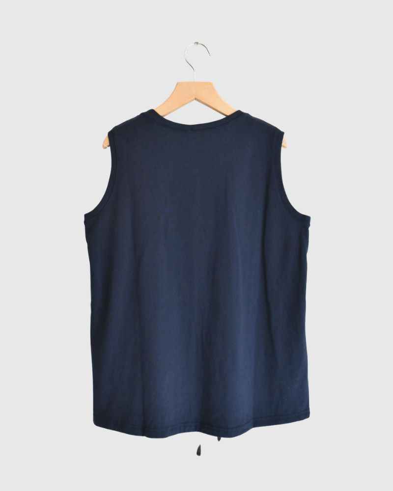 ノースリーブ ドロストTシャツ Navy