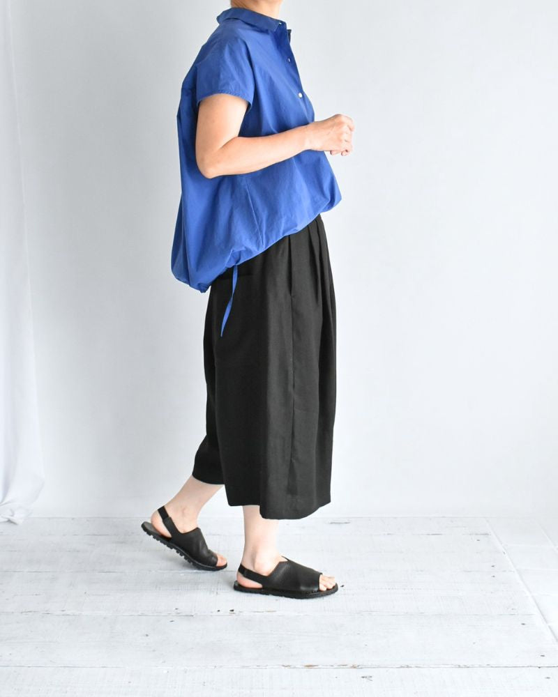 サルエルワイド ショートレングスパンツ Black