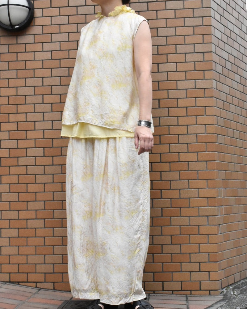 【予約】S/S R303 MARBLE PATTERN WIDE PANTS（5月初旬 ～ 5月中旬）