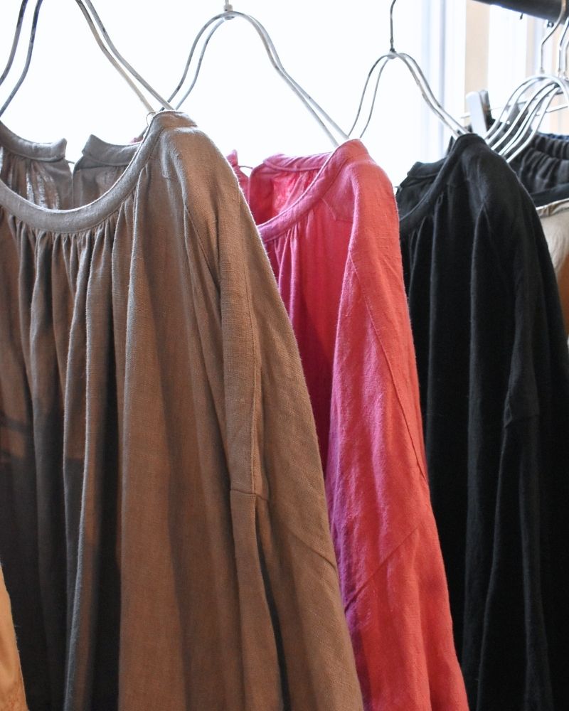 【予約】S/S G1156 LINEN ANTIQUE SMOCK BLOUSE（2月中旬 – 2月末）