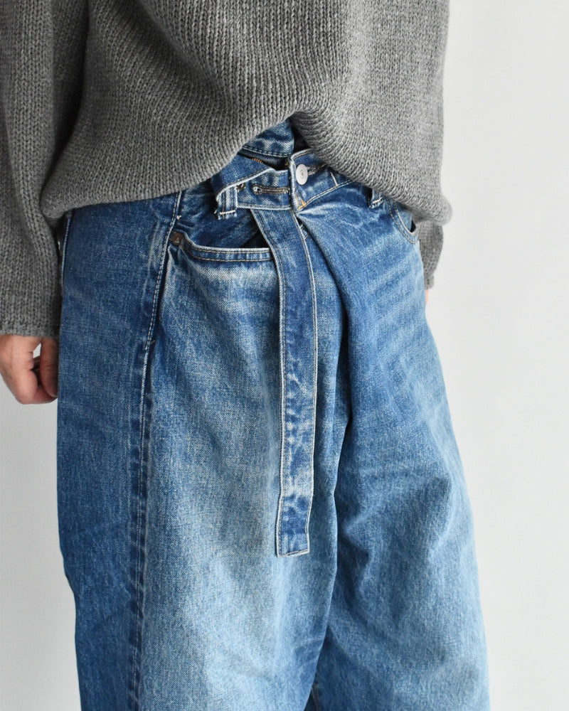 セルビッチデニムアシタックパンツ VintageBlue