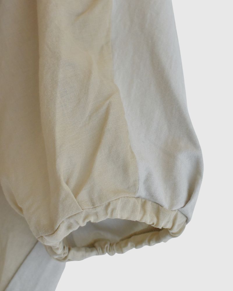 【予約】S/S TT190 コットンシルクとカットソーのコンビシャツ（2月）