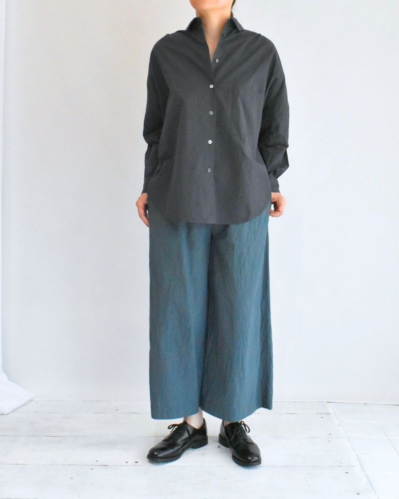 タックコクーンシャツ Gray