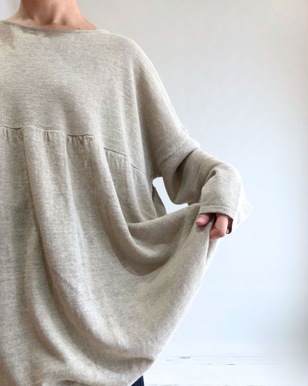 【sale】リネンプルオーバー　NATURAL