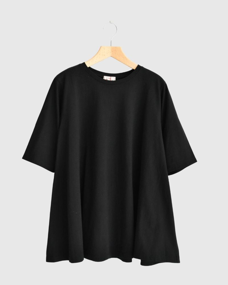 【sale】ナチュラルソフト天竺T Black