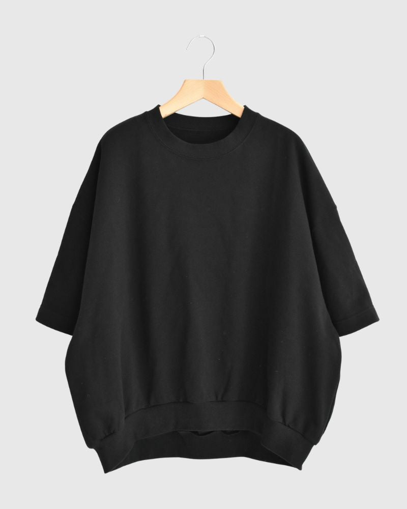 スウェットコクーンベスト Black