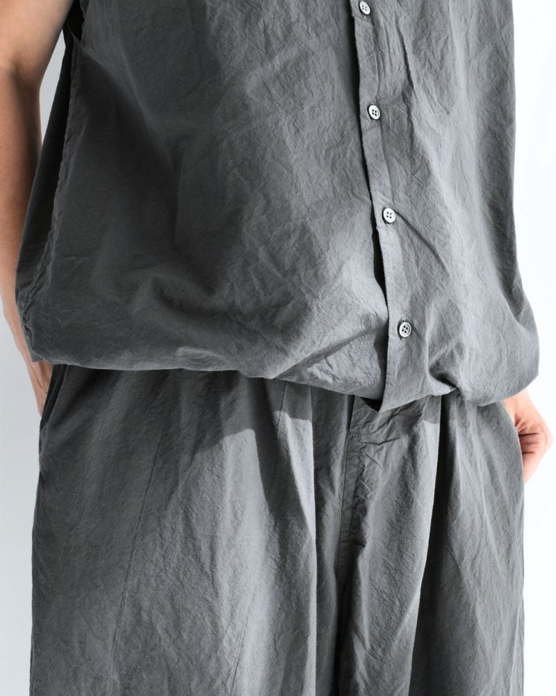 シュリンクフレンチスリーブシャツ Gray