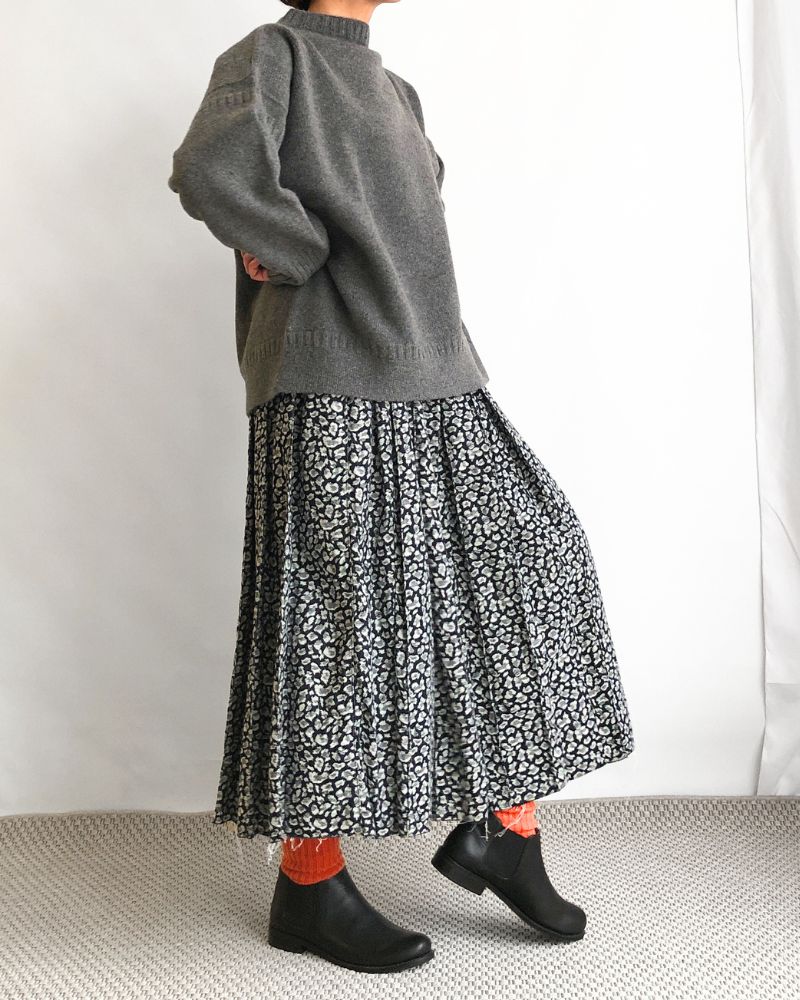 HERIOT ビックシルエットニット Gray