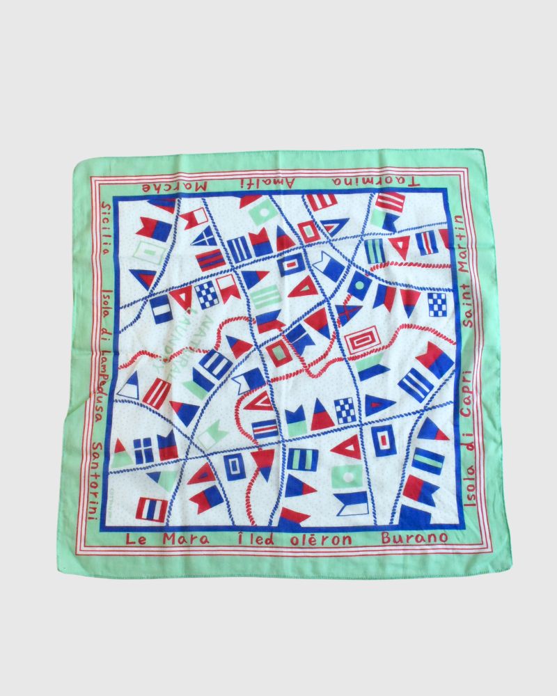 【sale】カナキンフラッグバンダナ Mint