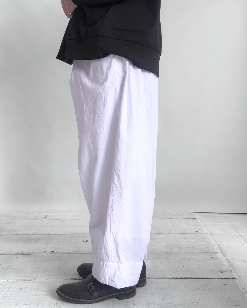 【予約】MS/F G1192 カディコットン タックウフパンツ（6月中旬 - 6月末）