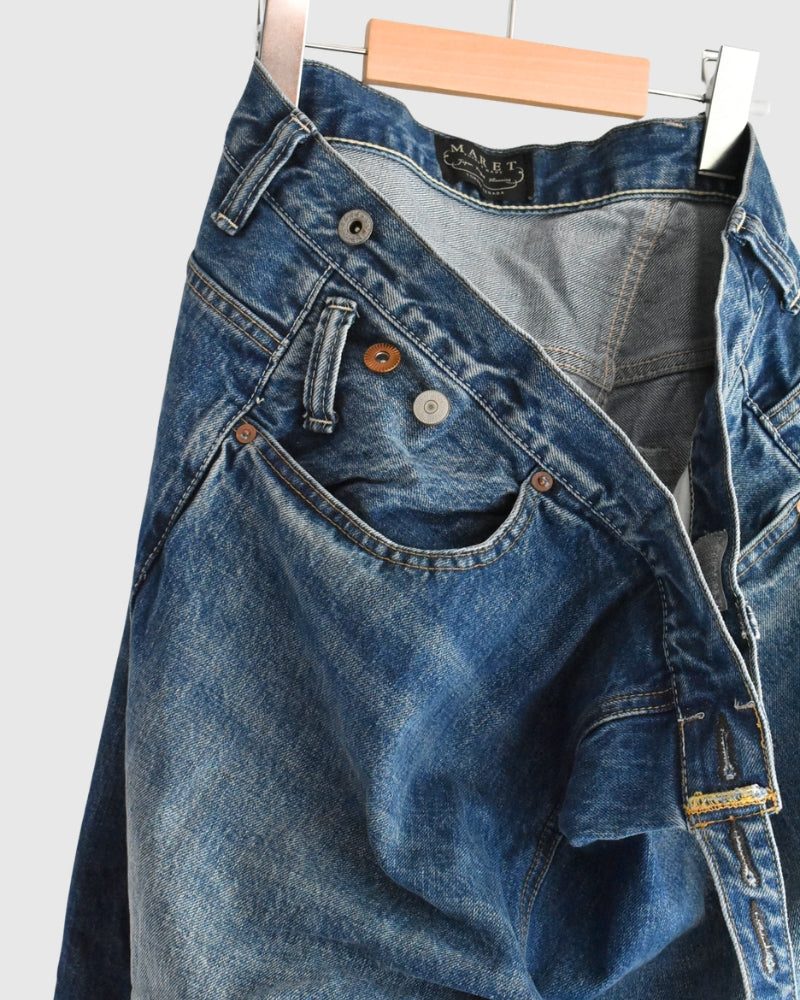 セルビッチデニムアシタックパンツ VintageBlue