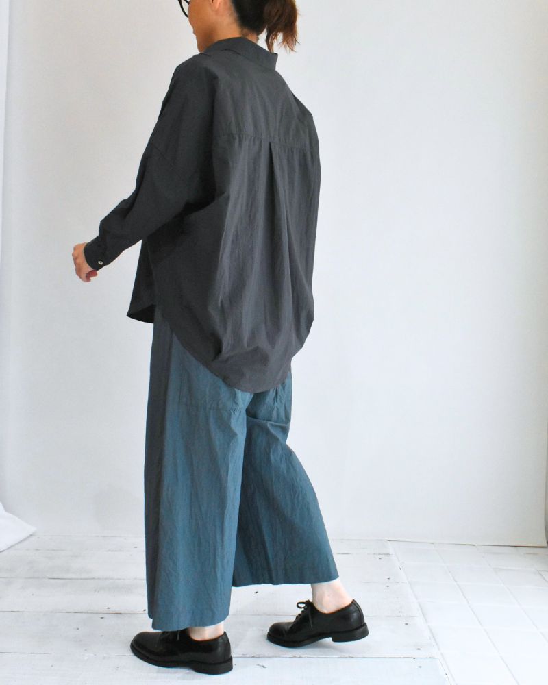 タックコクーンシャツ Gray