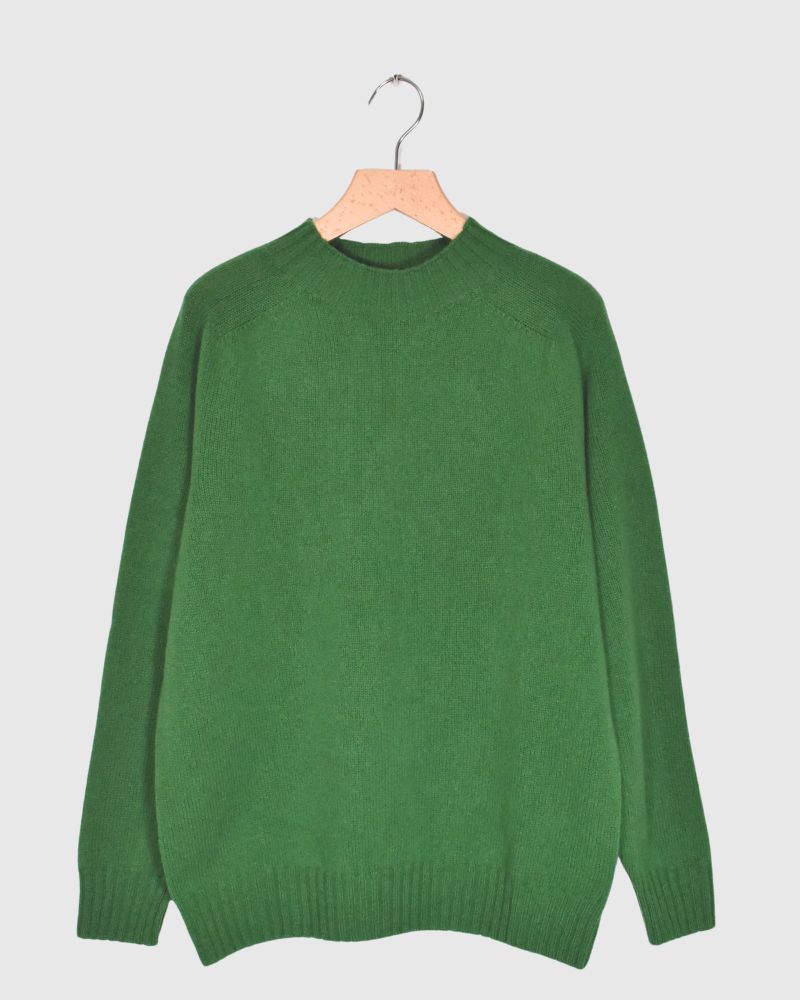 2ply Highgaze Highneck Knit Pagoda(Green)