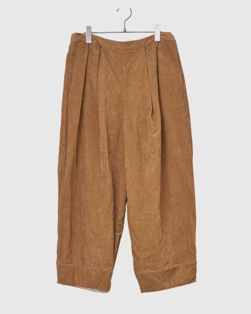 【予約】 F/W G 1230 オーガニックコーデュロイ ウフパンツ（9月中旬 - 9月末）