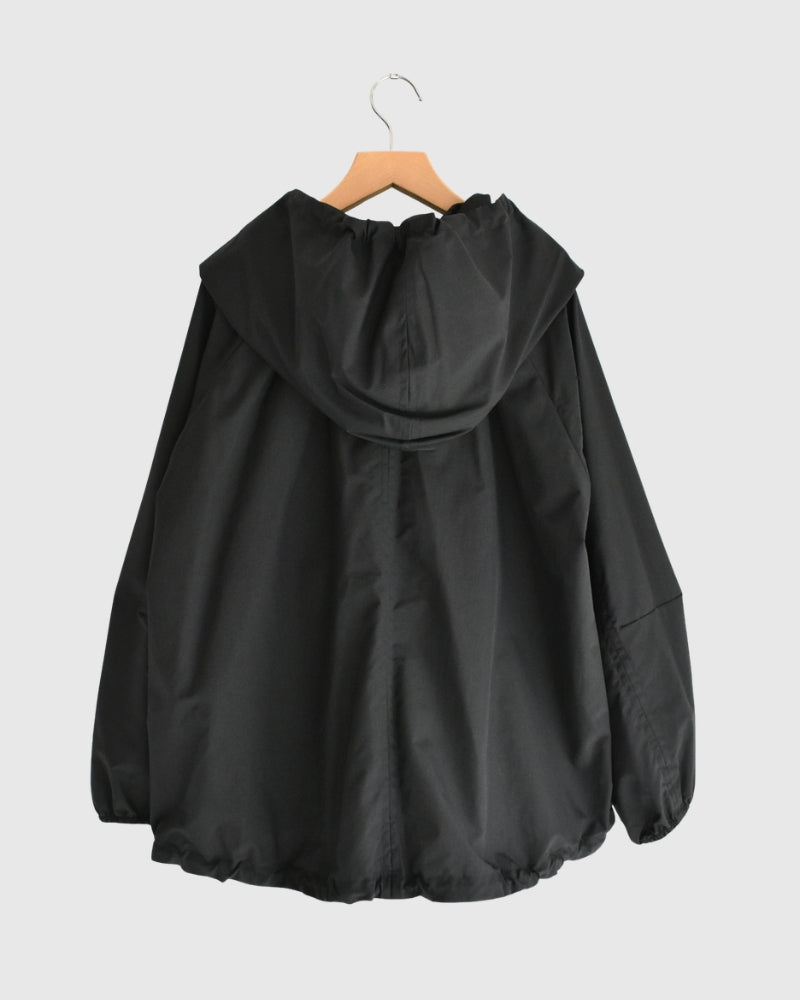 オーバーサイズ フーディジャケット Black