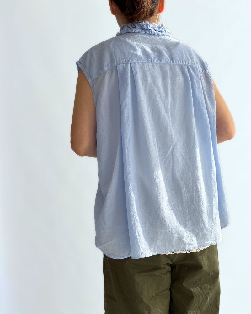 フリルノースリーブ Blue