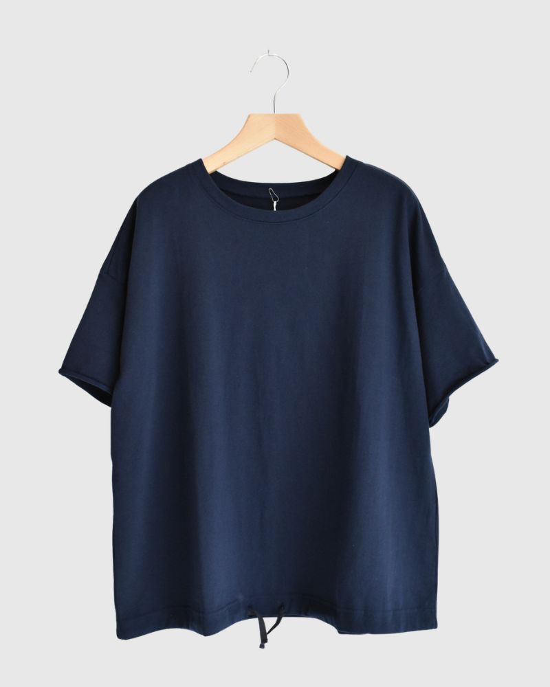 ハーフスリーブ ドロストTシャツ Navy