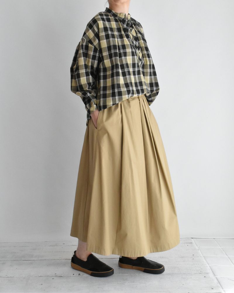 チェックヘンリーシャツ Black/YellowCheck