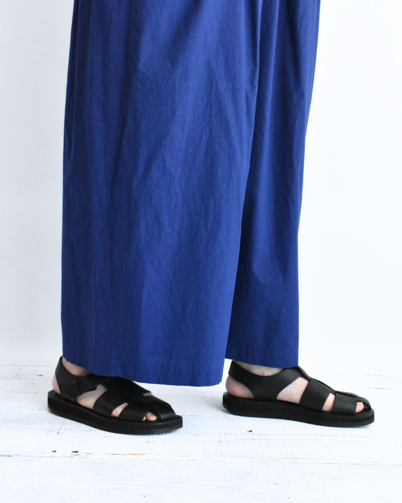 ワイドコクーンギャザーパンツ Blue