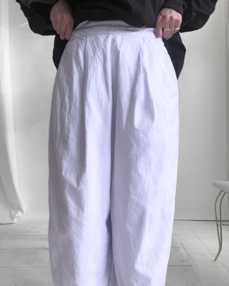 【予約】MS/F G1192 カディコットン タックウフパンツ（6月中旬 - 6月末）