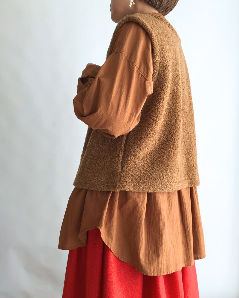 【sale】ボアベスト Brown