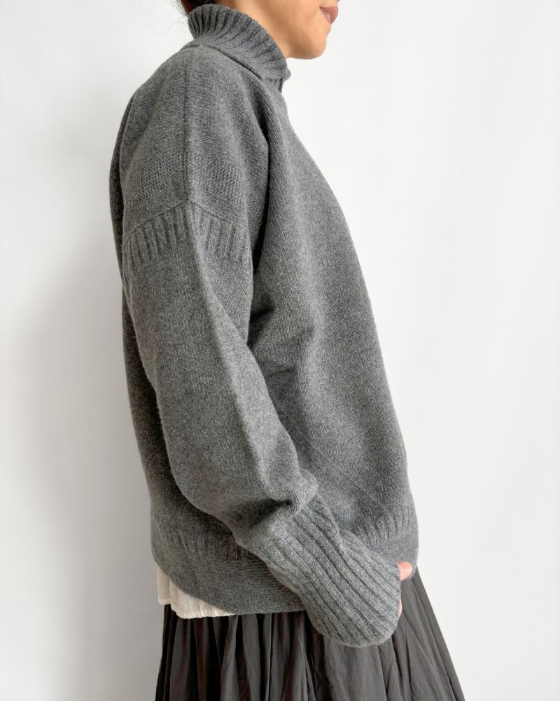 LULU 2Wayタートルニット Gray