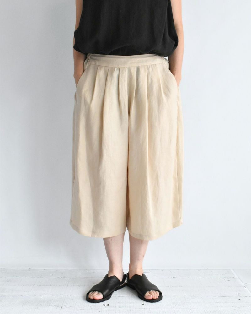 サルエルワイド ショートレングスパンツ Ivory