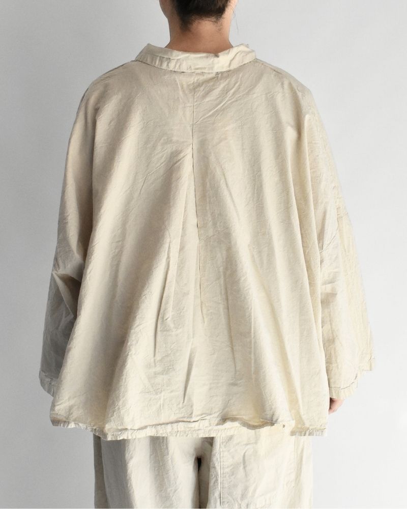 シュリンクプルオーバーシャツ Beige