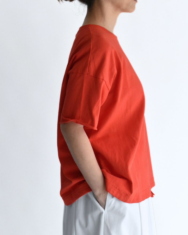 ハーフスリーブ ドロストTシャツ Orange