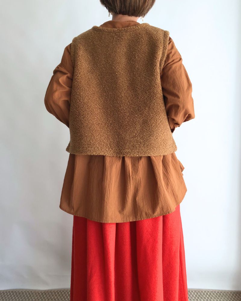 【sale】ボアベスト Brown