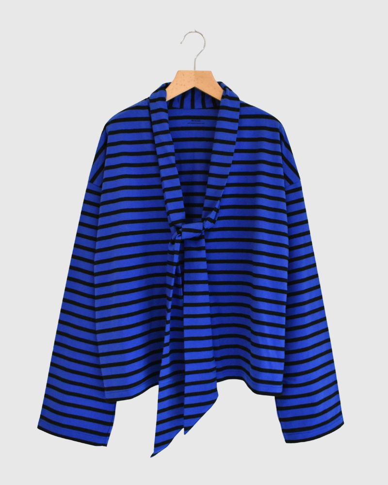 taco cotton ボーダータイ RoyalNavy/Black